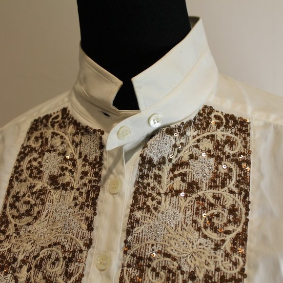 NWT Etro Sequined Button Up - Picture 5 of 12